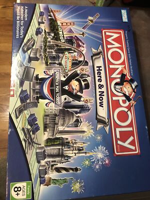 MONOPOLY HERE AND NOW EDITION AMERICA HAS VOTED Board Game Used