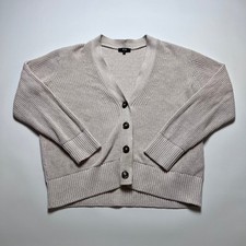 C&A Boxy Creme Cardigan Pullover Boho 90s Vintage Style beige L / XL