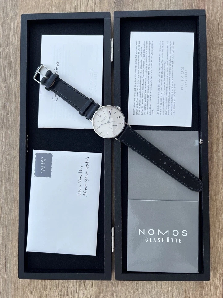 NOMOS Glashutte Tangente Manual Wind Watch 35mm Exhibition Caseback - Image 3 of 4