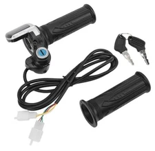 Electric Bike Throttle Grip, 48V Electric Bicycle Scooter Twist Throttle Grips 