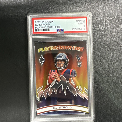 NFL CJ Stoud Phoenix - Playing with Fire PSA 9