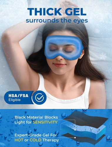 3D Cooling Sleep Blackout-Eye for Cold Compress, Cooling Weighted Eye for Sle... - Afbeelding 3 van 6