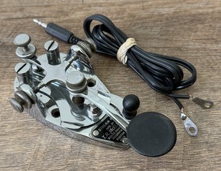VTG T.R. McElroy Chrome Stream HAM Amateur Radio Key