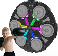 Music Punching Machine for Kids Adults,Bluetooth Wall Mounted Boxing Trainer wit