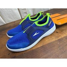 Speedo Junior Surf Walker Water Shoes Aqua Sock Blue Boy's Size Medium 2-3 NWT