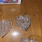 House of Lloyd Vintage Clear Glass Heart Ornaments 54-343 - Set of 6 - NOS — photo 6