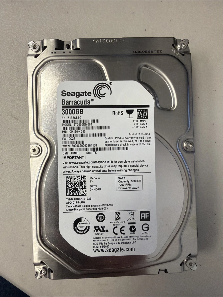 Seagate Barracuda St3000dm001 3tb for sale | eBay