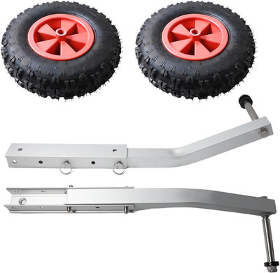 Premium 316 SS Launching Wheels 12'' 500Lbs Boat Dolly for Easy Launching, Compat