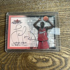 2000-01 Fleer Tradition - Autographics Lamar Odom (AU) Clippers