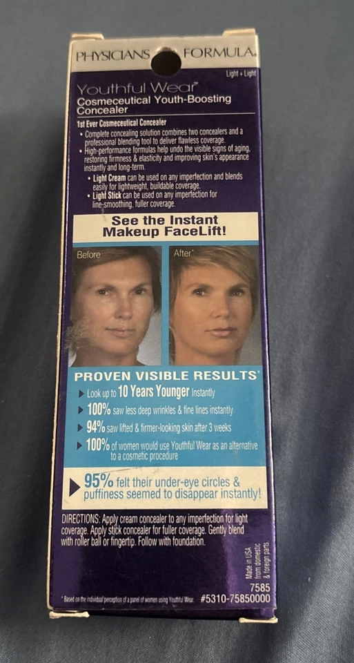 Physicians Formula Youthful Wear Cosmeceutical Boosting Concealer Light 7585  - Image 2 of 2