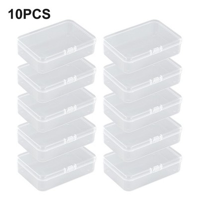 10PC Kunststoff Aufbewahrungsbox Schmuck Perlen Schraube Organizer Behälter Fall