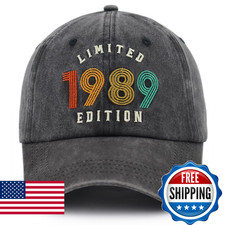 Fxbwhtey 35Th Birthday Decorations For Women Men Limited 1989 Edition Hat