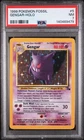 Gengar-Holo Pokemon Fossil 5/62 PSA 7