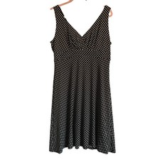 Retro Chic Polka Dot Dress Ronni Nicole Classic Pinup Inspired Fit & Flare Sz 12