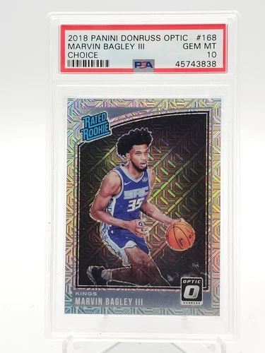 MARVIN BAGLEY III 2018-19 DONRUSS OPTIC CHOICE RATED ROOKIE #168 PSA 10 Q5194