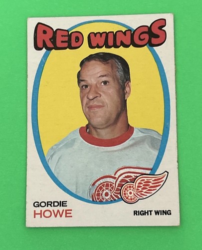 1971-72 Topps Hockey GORDIE HOWE #70 Detroit Red Wings HOF