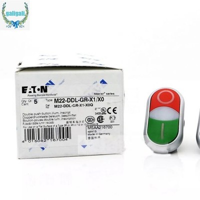 M22-DDL-GR-X1/X0 1PC EATON MOELLER M22-DDL-GR-X1/X0 Double Key Push Button Head