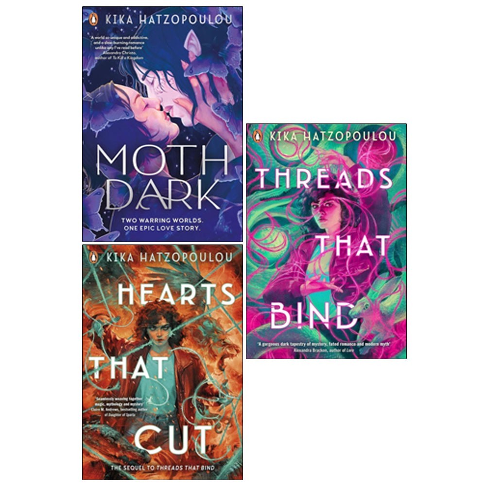 Kika Hatzopoulou Collection 3 Books Set Moth Dark,Threads That,Hearts That Cut