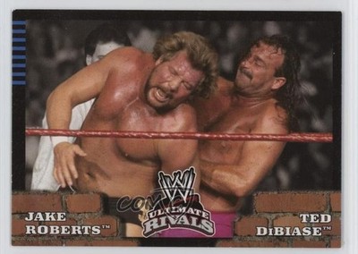 2008 Topps WWE Ultimate Rivals Jake The Snake Roberts vs Ted DiBiase #82 1p5v