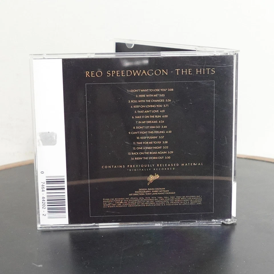 REO Speedwagon The Hits CD Epic Records EK 44202 Digitaly Recorded - Image 3 of 3