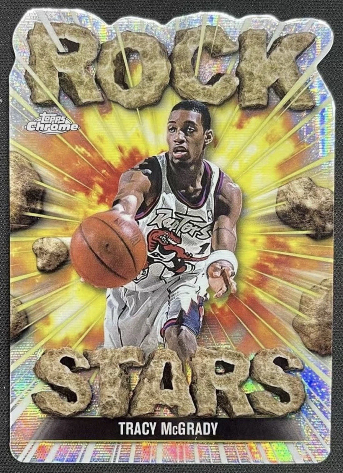 Tracy McGrady 2025 Topps Chrome Silver Sparkle Rock Stars. CASE HIT.
