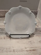 Vietri Incanto Pearl Salad Plate 8.5” White – NEW w/ Store Sticker & Barcode – M