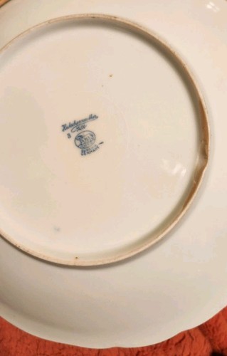 BLUE ONION SET OF-1 BOWL 9" & 1 -BOWL 5.75"& 2-6.25 SALAT PLATES BAVARIA 1930's - Picture 15 of 16