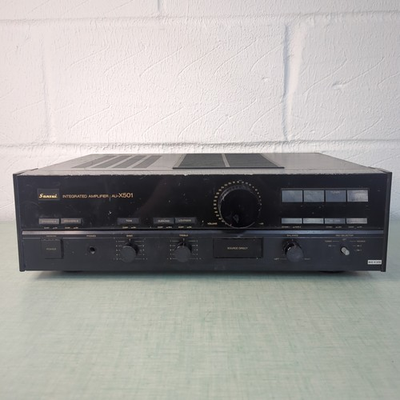 #ad Sansui AU X501 Stereo Integrated Amplifier Black Spares Repairs Very Tatty GBP 49.99