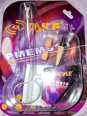 Pyle PMEMS10 Mini Ear Hanging Mic Omni-Directional Shure Type 4 Pin Mini XLR New