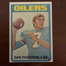 1972 Topps - Dan Pastorini #156 (RC)SBCHAMP/75PROBOWL/TOPFUELDRAGRCR/18,515PASYD