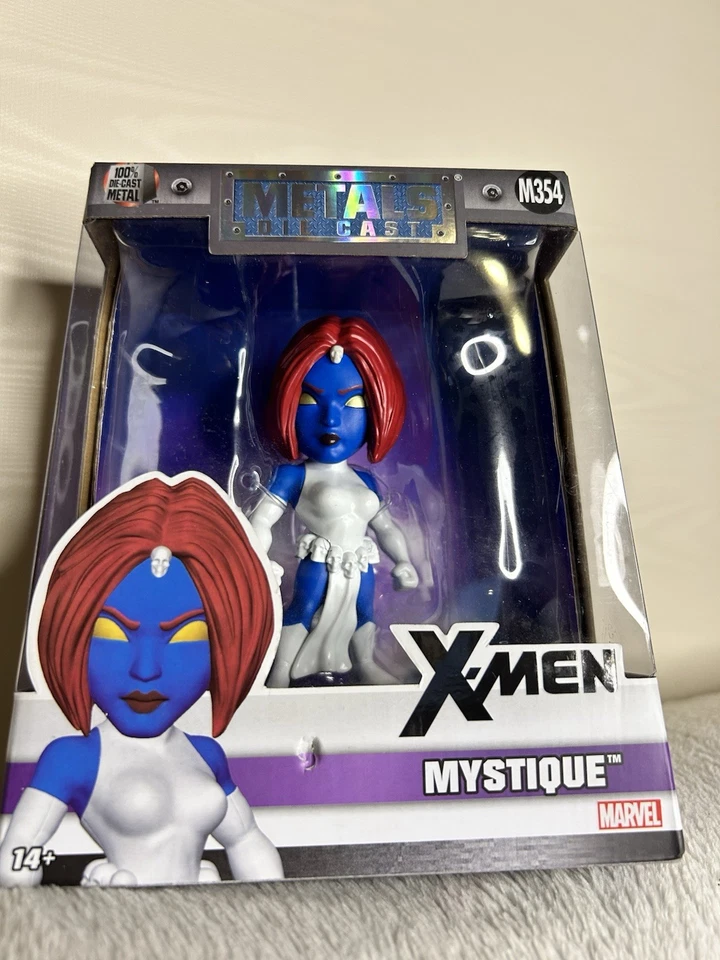 X-Men Marvel Comics Mystique Figura de 4 pulgadas Figura de metal fundido a presión Nueva en caja Foto 2 de 4