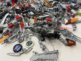 Lego Bionicle Weapons And Mask. Over 7 Pounds Of Weapons And Parts.