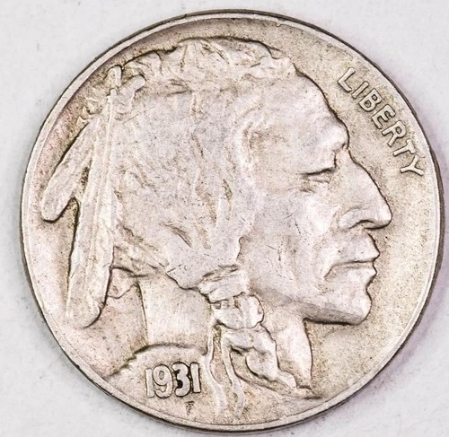 1931-S Buffalo Nickel XF - Extra Fine #2965