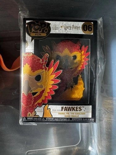 Harry Potter Funko POP Pin Large Enamel Pin | Fawkes