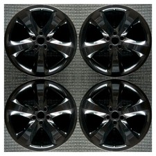 Set 2011 2012 2013 2014 Dodge Challenger Charger OEM 20 Black Wheels Rims 2461