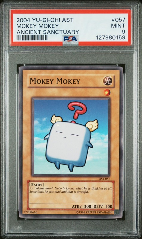 2004 YU-GI-OH! AST-ANCIENT SANCTUARY #057 MOKEY MOKEY PSA 9