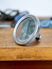 Vintage 1950s Automotive Chrome Side Rear View Mirror Round Rat Hot Rod