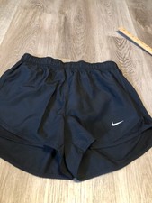 Women's Nike Dri-FIT Running Active-Wear Shorts With Liner Small S Black H481 