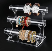 3 Tier Jewelry Organizer Stand Acrylic Necklace Holder