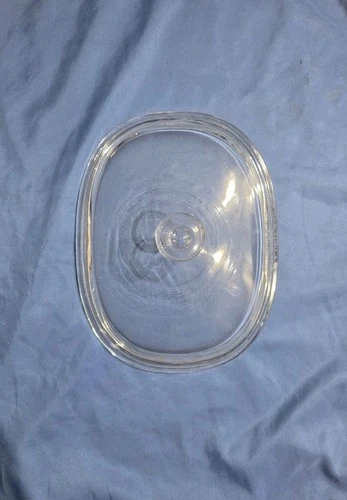 Pyrex DC 1 1/2-C Oval Glass Replacement Lid Cover for 3 Qt. Oval Dish DC-1.5-C