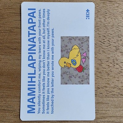 Minju Official Photocard Illit 4th Mini Album Mamihlapinatapai Paw