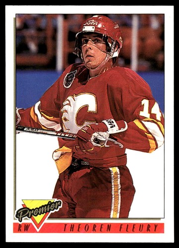 1993 O-Pee-Chee Premier Theoren Fleury #100 card