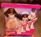 Xmas Vintage Dream Wedding Barbie Stacie Todd African American Set NRFB! #10713
