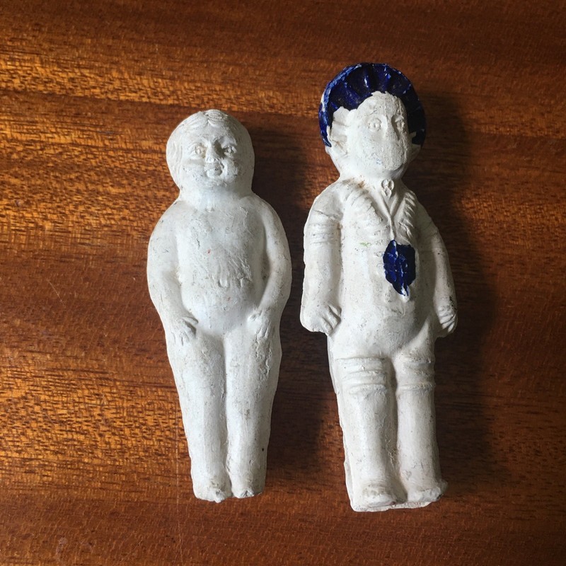 Lot Of 2 Antique Germany Bisques Figurines Doll