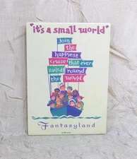 Fantasyland It's A Small World Metal Magnet Walt Disney World New