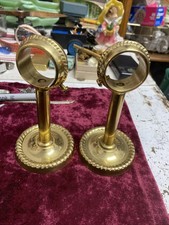 Vintage Brass Curtain Rod Brackets 5.5 inches Long