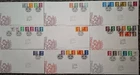 GB 2004-2013 9 x HV Machin FDC Collection With Inserts Crisp!