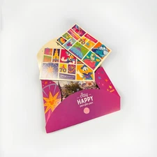 Disneyland 70th Disney Vacation Club DVC 2 Postcard Set & Sleeve, Park Hotel Key