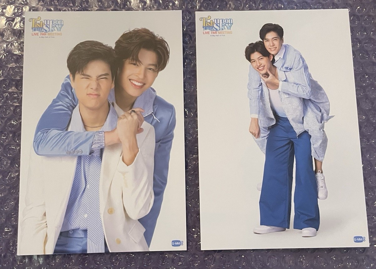 GMMTV FISH UPON THE SKY SIGNED AUTOGRAPHED POSTCARD SET
