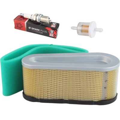 Benzin- Luftfilter Zündkerze für Briggs & Stratton Motoren 12PS 15 PS 493909